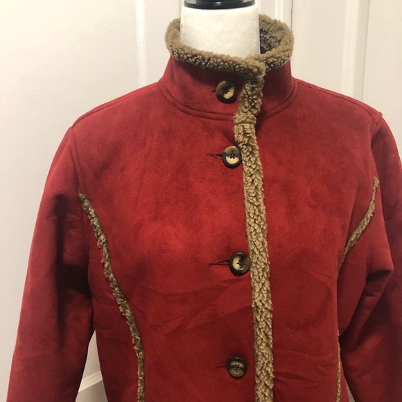 Ll bean ladies Sherpa lined coat nwot size medium - Picture 2 of 7